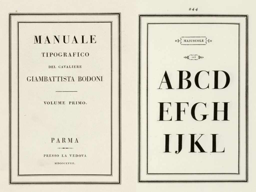 1818-Manuale Tipografico-Bodini